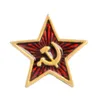 Uni Stern Hammer Sichel Kommunismus Symbol Emaille Brosche Produktbild-Vorschau 2
