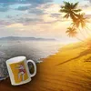 Glitzer-Kaffeebecher Urlaub ist, wenn man viel isst mit Produktbild-Vorschau 3