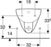 Geberit Renova Nr.1 Bidet mural, 233040000, 233040000 Anteprima dell’immagine prodotto 8