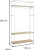 Appendiabiti in legno e metallo 110x200cm GIUGNO Anteprima dell’immagine prodotto 3