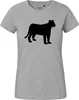 Huuraa Damen T-Shirt Panther Silhouette XS Sport Grey Bio Produktbild-Vorschau 2