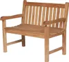 Gartenbank Windsor Teakholz 100 cm breit, elegante Teak Produktbild-Vorschau 2