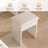 Minimalistische make-up tafel set, wit, met dimbare Productafbeelding-voorbeeld 10