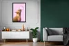 MuchoWow® Gerahmtes Poster Hund - Tiere - Kaugummi - Rosa Produktbild-Vorschau 5