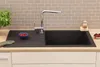Küchenspüle Einbauspüle Spüle Granit Mineralite 100x50 Produktbild-Vorschau 4