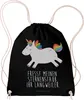 Mr. & Mrs. Panda Beutel Einhorn Happy - Schwarz - Geschenk, Produktbild-Vorschau 1