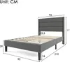 MODFU Klassisches Bett mit Matratze 90x200 Jugendbett Produktbild-Vorschau 7