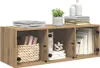 vidaXL Szafka ścienna Artisan dąb 102 x 37 x 35 cm Materiał Podgląd zdjęcia produktu 2