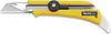 A yellow OLFA utility knife with a silver blade is shown against a white background. Produktbild-Vorschau