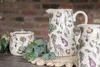Clayre & Eef Kvetináč Ø 11x10 cm Béžová keramika Zelenina Náhľad obrázku produktu 4