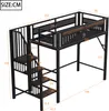 A diagram of a loft bed with dimensions indicated. Anteprima dell’immagine prodotto
