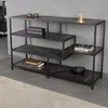 riess-ambiente Bücherregal SLIM LINE 114cm graphite fünf Produktbild-Vorschau 1
