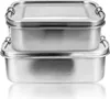 TolleTour 800ml+1200ml lunch box in metallo lunch box Anteprima dell’immagine prodotto 1