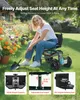 VEVOR Mobiler Gartensitz 810x480x690/770 mm, Gartenrollsitz Produktbild-Vorschau 2