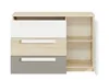 Grande commode INNES – hêtre fjord / blanc / gris platine Voir les images du produit 3