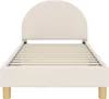 vidaXL Kinderbettgestell mit Kopfteil Creme 80 x 160 cm Produktbild-Vorschau 5