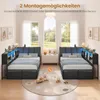 AODEMOKO Jugendbett mit LED, Ladestation, 7 Schubladen, Produktbild-Vorschau 3