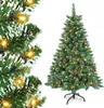 UISEBRT Arbre de Noël artificiel avec éclairage 120cm LED Voir les images du produit 1