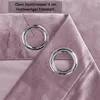 Samt Vorhang 2er Set Ösen Altrosa 140x145 cm Verdunkelung  Produktbild-Vorschau 3