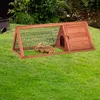 Relaxdays Gabbia per conigli, casa e recinto, 2 porte, L x Anteprima dell’immagine prodotto 5