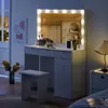 CLIPOP Schminktisch mit Hocker, 105x40x140cm 4 Schubladen Produktbild-Vorschau 9