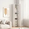 Étagère haute sur pied moderne scandinave, blanche, 3 Voir les images du produit 4
