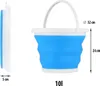 Skládací vědro, modré, objem 10 l Náhled obrázku produktu 3