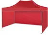 A red pop-up tent or canopy. Produktbild-Vorschau
