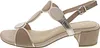MARCO TOZZI Damen Sandale Textil Sandalette Metallic Produktbild-Vorschau 16