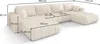 CORNERO Ecksofa LARA U-Form PREMIUM mit Schlaffunktion und Produktbild-Vorschau 4