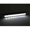 A long, thin LED light bar with multiple individual LEDs illuminated, casting a bright white light downwards. Produktbild-Vorschau