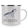 Mr. & Mrs. Panda Emaille Tasse Axolotl Schwimmen - Grau Produktbild-Vorschau 3
