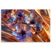 Leinwandbild Glasblumen auf goldenem Hintergrund 100x70 Produktbild-Vorschau 3