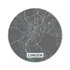 MuchoWow® Mauspad Mousepad Karte - Lingen - Blau - Produktbild-Vorschau 1