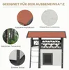PawHut Katzenhaus mit Asphaltdach, 2-stöckig, Katzenhütte Produktbild-Vorschau 5
