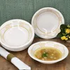 6x Wald ocker Suppenteller 400ml tiefe Teller Pasta Salat Produktbild-Vorschau 5