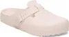 A single Birkenstock Boston Eva clog in a light rose color is shown from a side-angle. Podgląd zdjęcia produktu