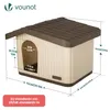 VOUNOT®: Casa para gatos y perros, apta para interior y Vista previa de la imagen del producto 12