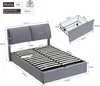 Diagram showing dimensions of a bed frame and a storage drawer. Anteprima dell’immagine prodotto