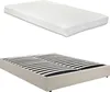 Lit rembourré 'Nola' avec matelas et coffre de lit 180 x Voir les images du produit 3