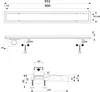 NORDONA Edelstahl Duschrinne 90cm Ablauf Seitlich Produktbild-Vorschau 7