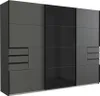 Schwebetürenschrank BRIXEN-43 mit Schubkästen in graphit Produktbild-Vorschau 1