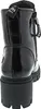 A black patent leather boot seen from the back and side. Produktbild-Vorschau