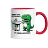 Konnte Hände nicht waschen T-Rex Tasse Rot Tyrannosaurus Produktbild-Vorschau 2