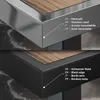 BRASIL | Gastro Tischplatte | B:T 80 x 80 cm | Sheesham | Produktbild-Vorschau 5