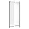 vidaXL Paravent 3 pièces blanc 120x220 cm Tissu Voir les images du produit 5