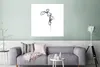 MuchoWow® Poster Pflanze - Linienkunst - Weiß 75x75 cm - Produktbild-Vorschau 5