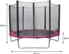Gartentrampolin Kindertrampolin Ø183cm Trampolin Outdoor Produktbild-Vorschau 7