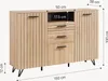 Sideboard ‘Noppen’ mit 3 Türen und 2 Schubladen 100 x 150 x Produktbild-Vorschau 8