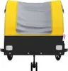 vidaXL Fahrradanhänger Schwarz und Gelb 45 kg Eisen Produktbild-Vorschau 6